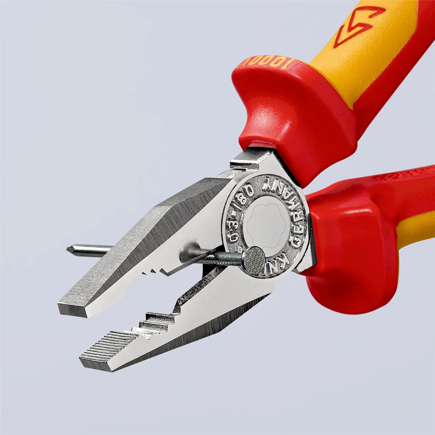 KNIPEX Combination Pliers 180mm VDE Chrome Multi Component Grips 03 06 180 SB