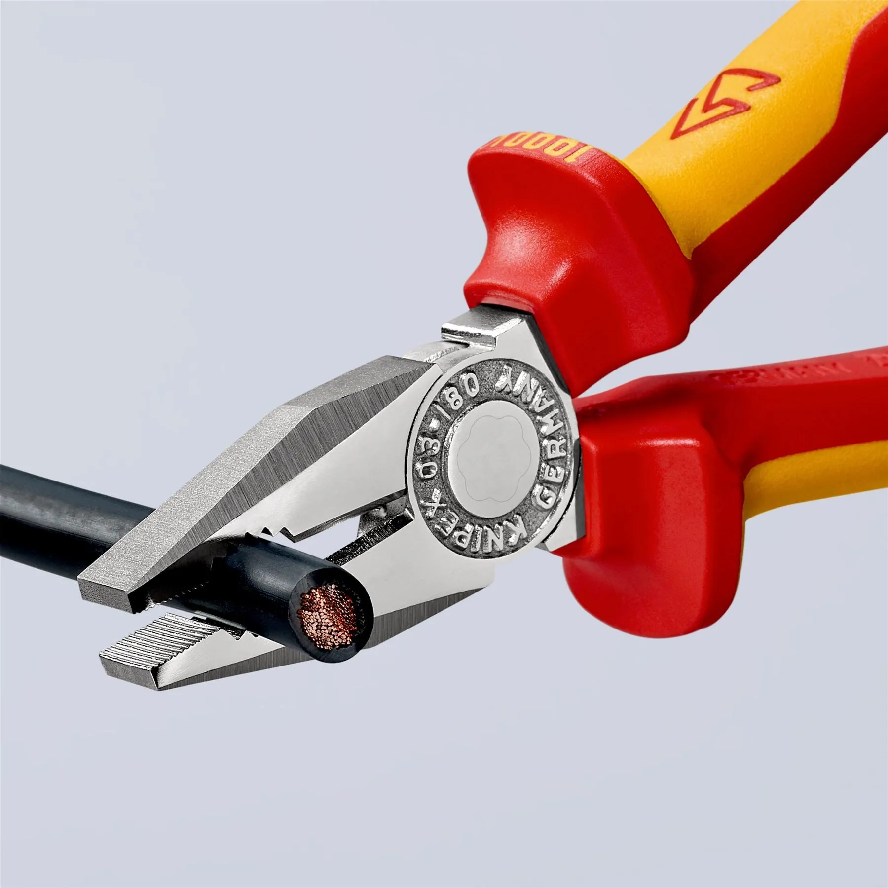 KNIPEX Combination Pliers 180mm VDE Chrome Multi Component Grips 03 06 180 SB