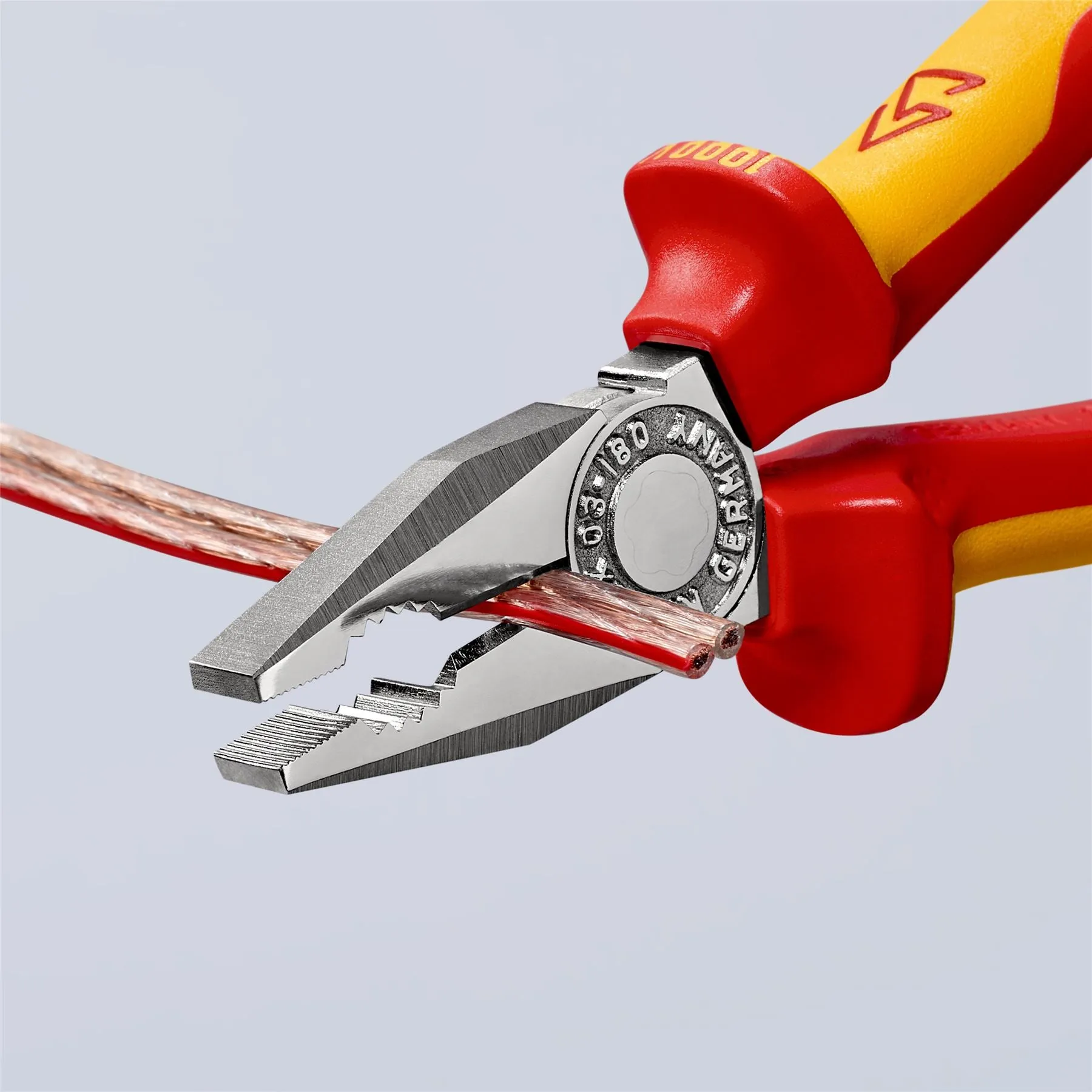 KNIPEX Combination Pliers 180mm VDE Chrome Multi Component Grips 03 06 180 SB