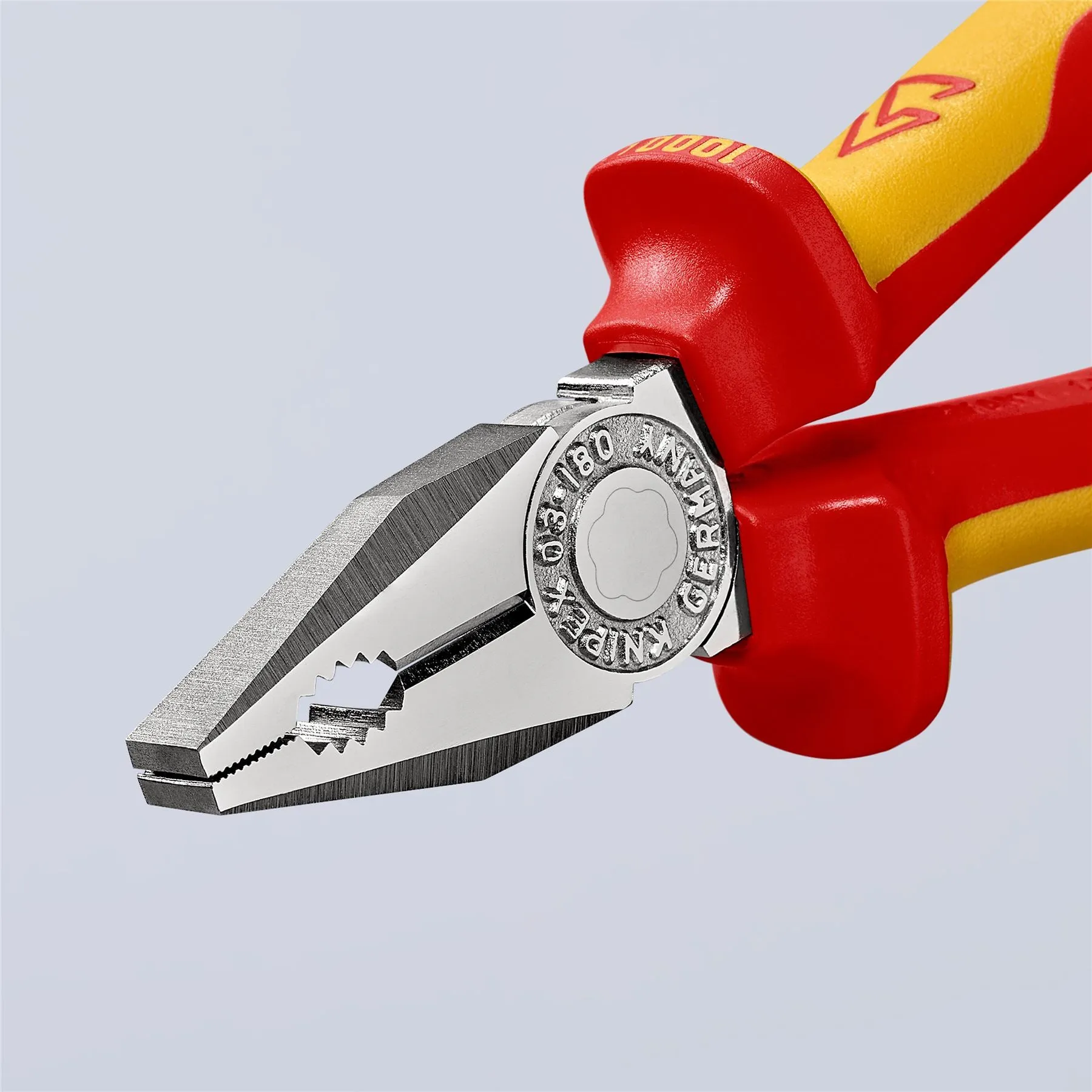KNIPEX Combination Pliers 180mm VDE Chrome Multi Component Grips 03 06 180 SB