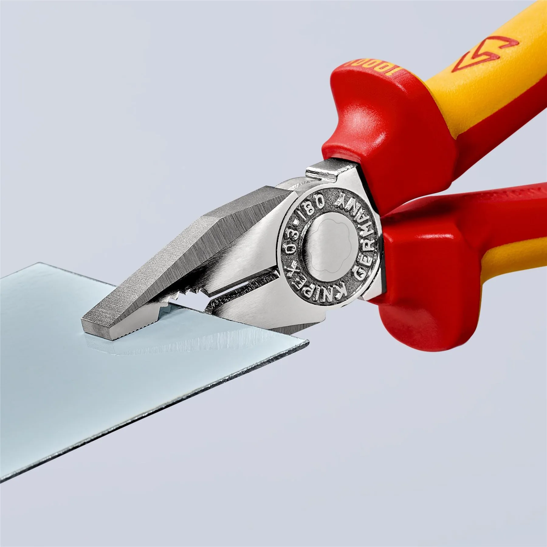 KNIPEX Combination Pliers 180mm VDE Chrome Multi Component Grips 03 06 180 SB