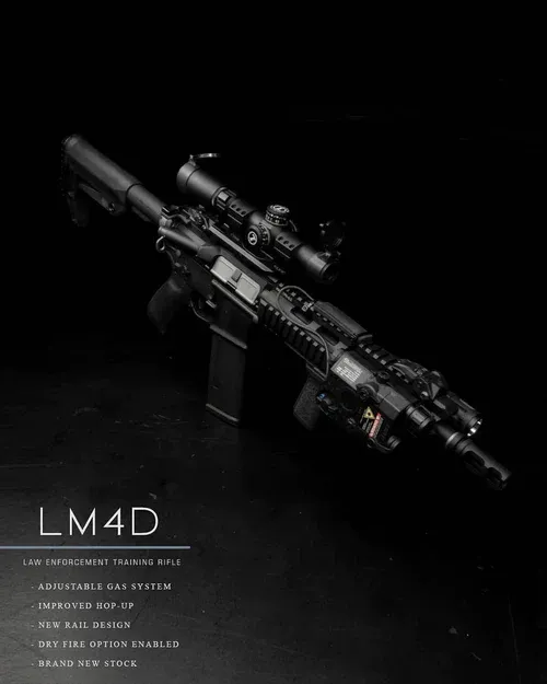 KWA LM4D GBB Rifle - Black