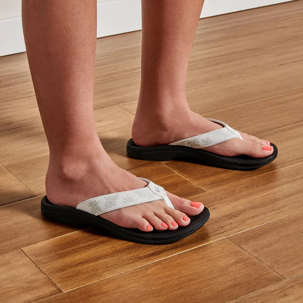 LADIES OLUKAI 'OHANA - WHITE/HUA