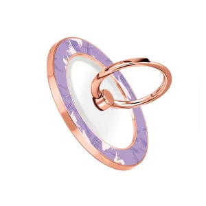 Lavender Lily - Rose Gold MagSafe Phone Grip and Ring Holder Stand