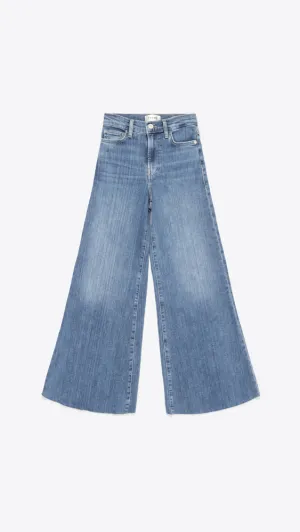 Le Palazzo Crop Raw Fray - Daphne Blue