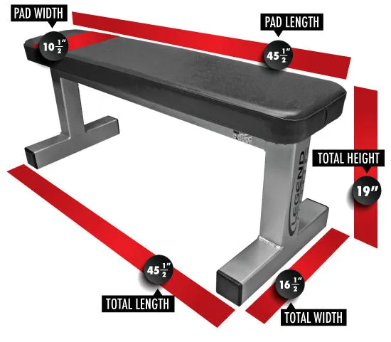 Legend Fitness Flat Utility Bench - 3100