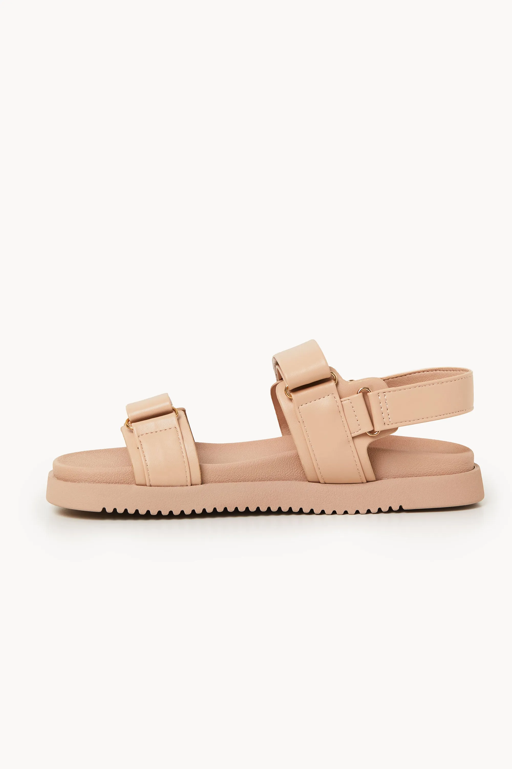 Lenora Beige Slingback Sandals