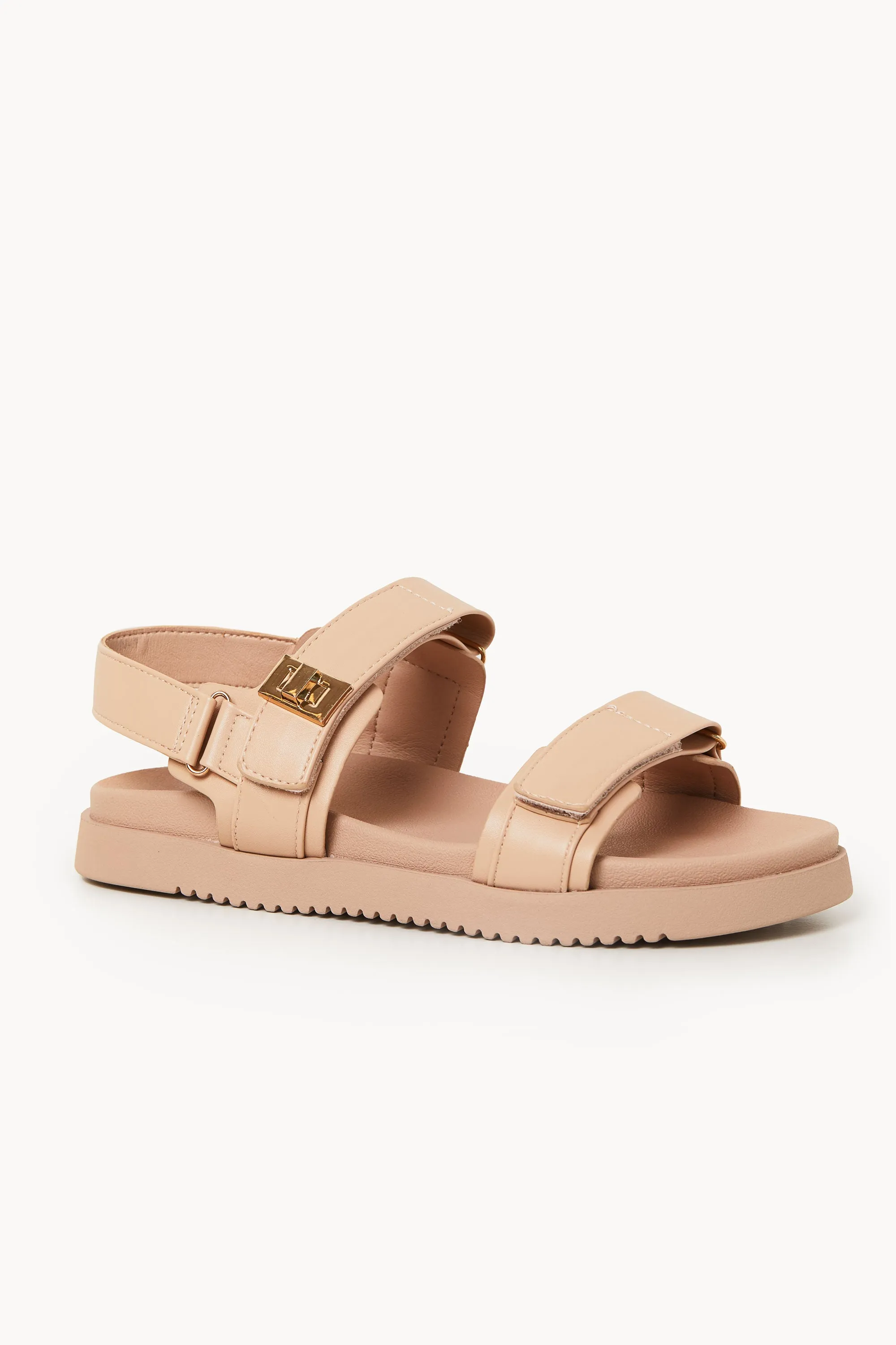 Lenora Beige Slingback Sandals