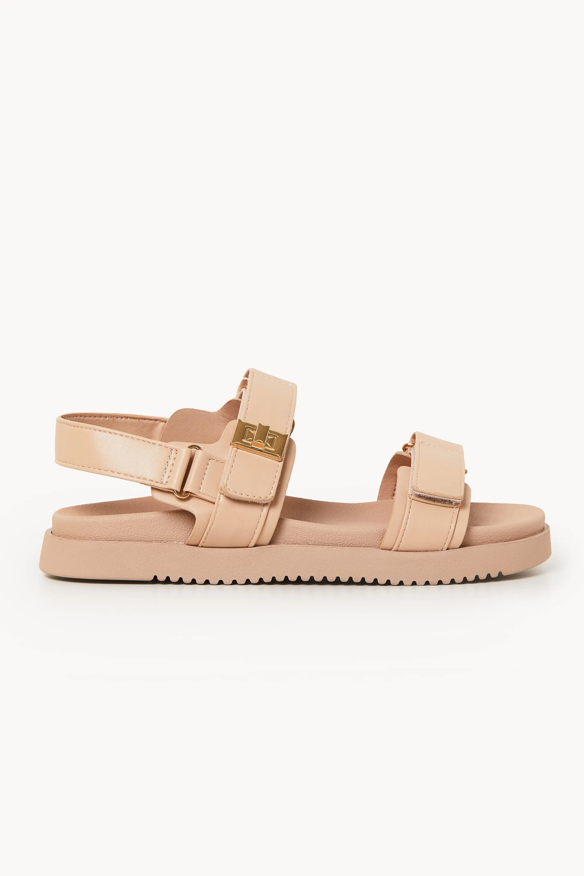 Lenora Beige Slingback Sandals