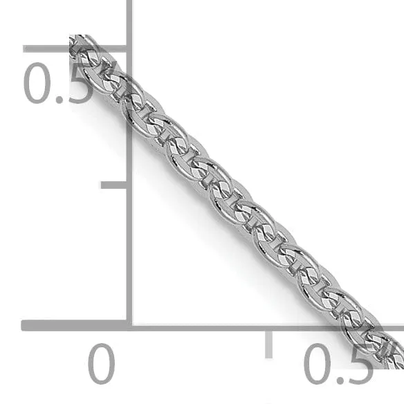Leslie 14K White Gold 1.95 mm Flat Cable Chain
