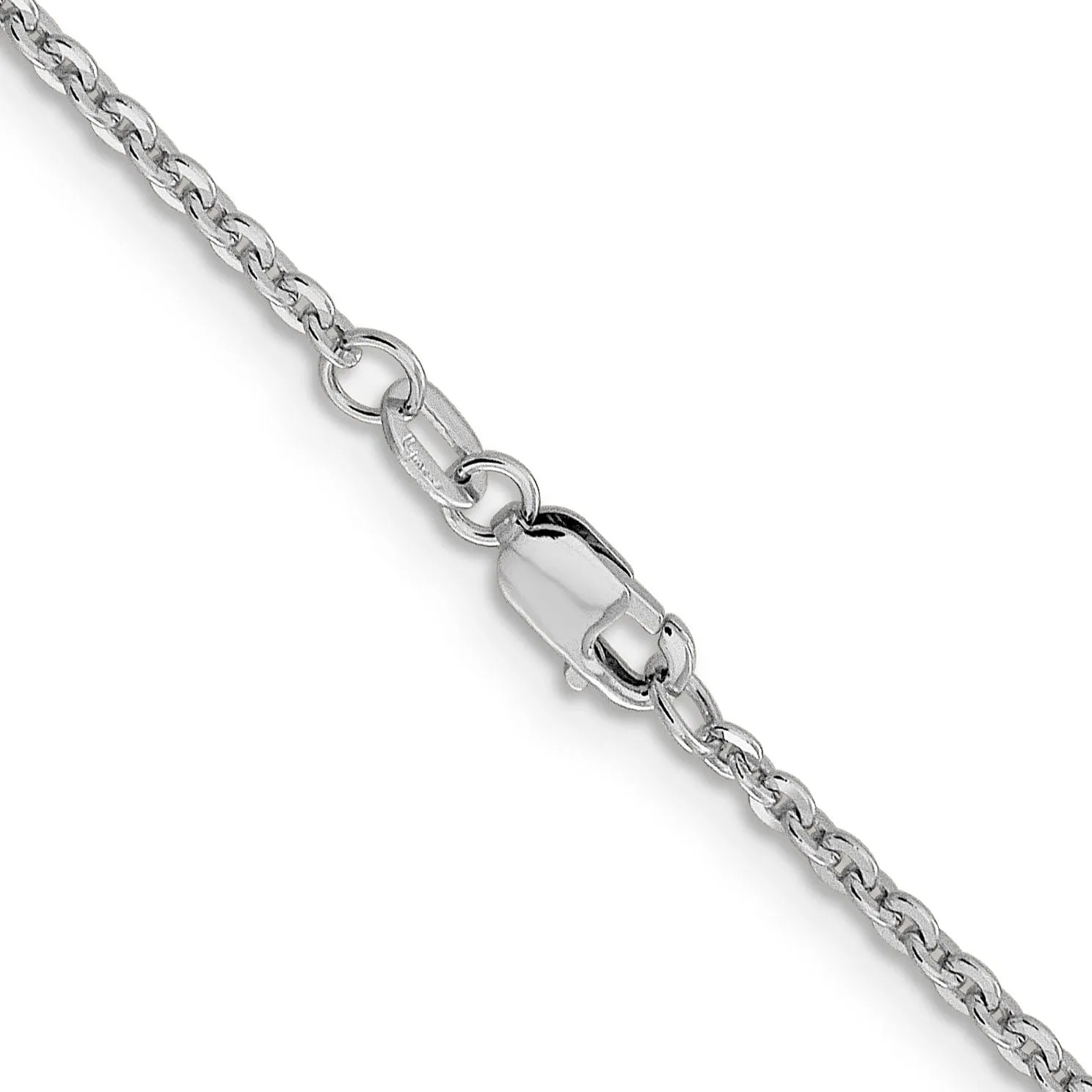 Leslie 14K White Gold 1.95 mm Flat Cable Chain