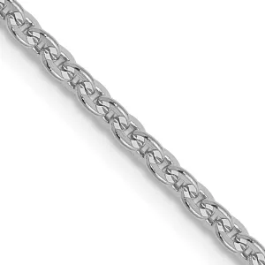 Leslie 14K White Gold 1.95 mm Flat Cable Chain