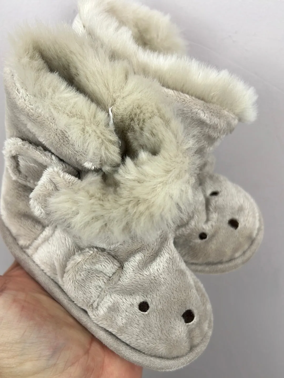 Little White Company Slippers 12-18m