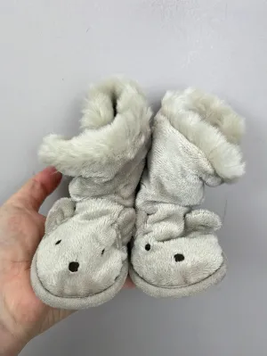 Little White Company Slippers 12-18m