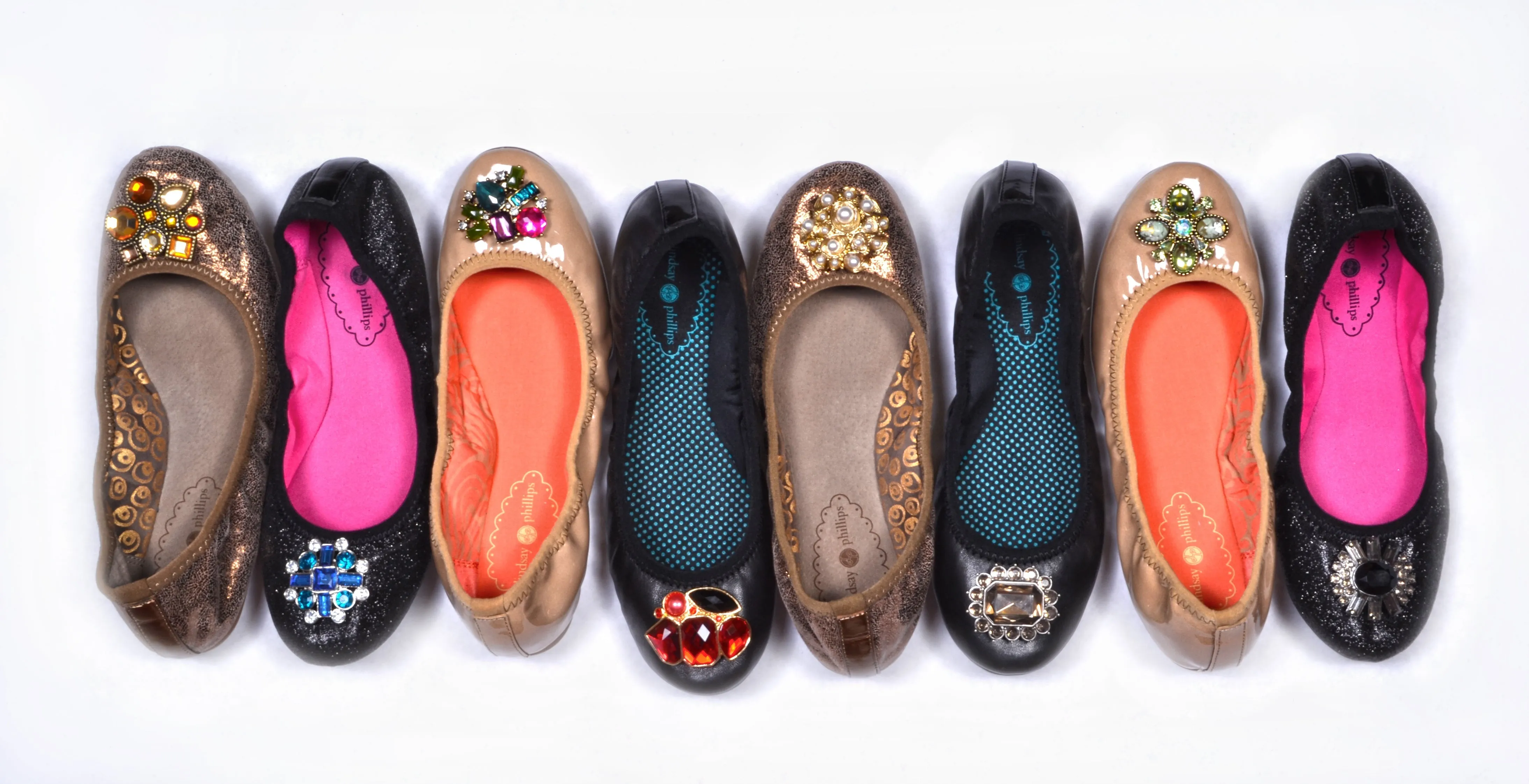 Liv navy interchangeable ballet flats