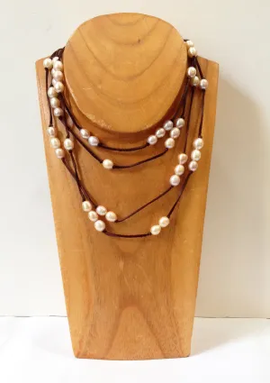 Long Wrap Freshwater Pearl Necklace