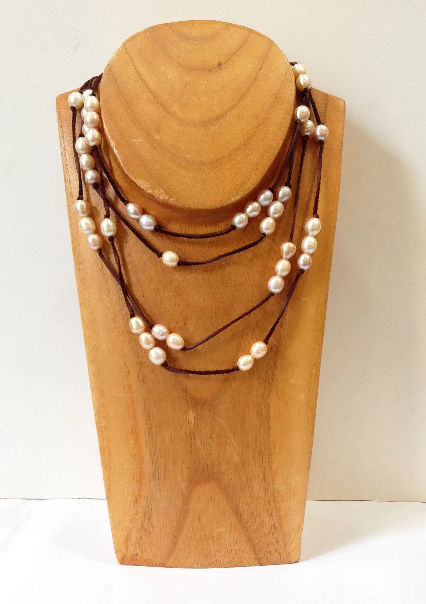 Long Wrap Freshwater Pearl Necklace