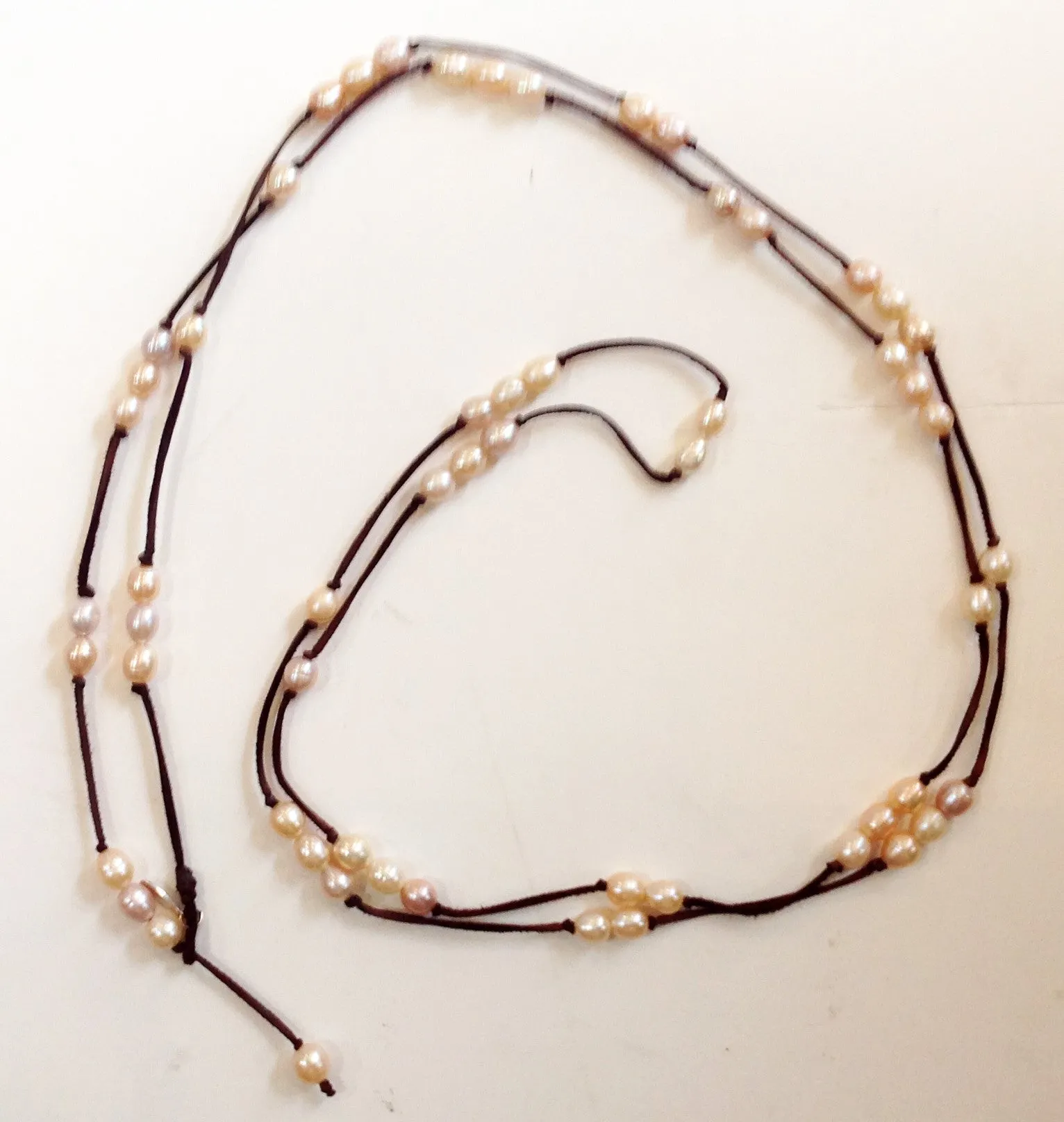 Long Wrap Freshwater Pearl Necklace