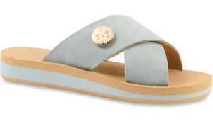 Lotus seafoam blue slides