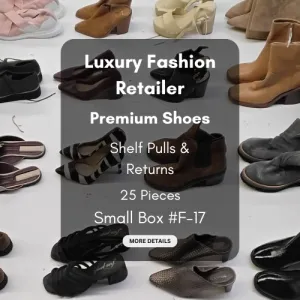 Luxury Fashion Retailer | Premium Shoes | Shelf Pulls & Returns | 25 Pieces | Small Box #F-17