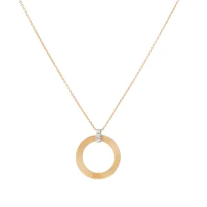 Marco Bicego Masai 18k Yellow Gold Pendant Necklace with Diamonds