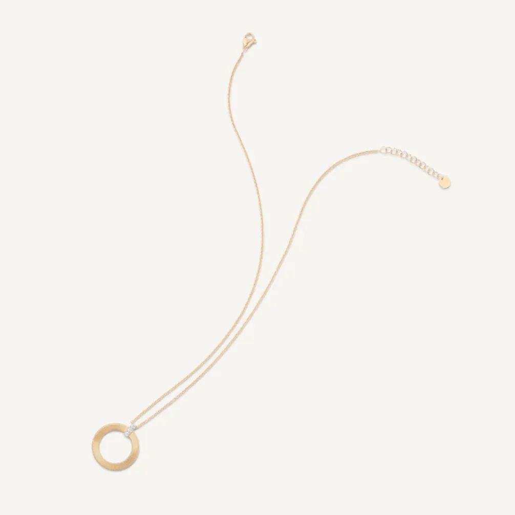 Marco Bicego Masai 18k Yellow Gold Pendant Necklace with Diamonds