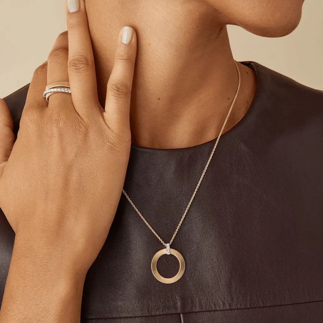 Marco Bicego Masai 18k Yellow Gold Pendant Necklace with Diamonds