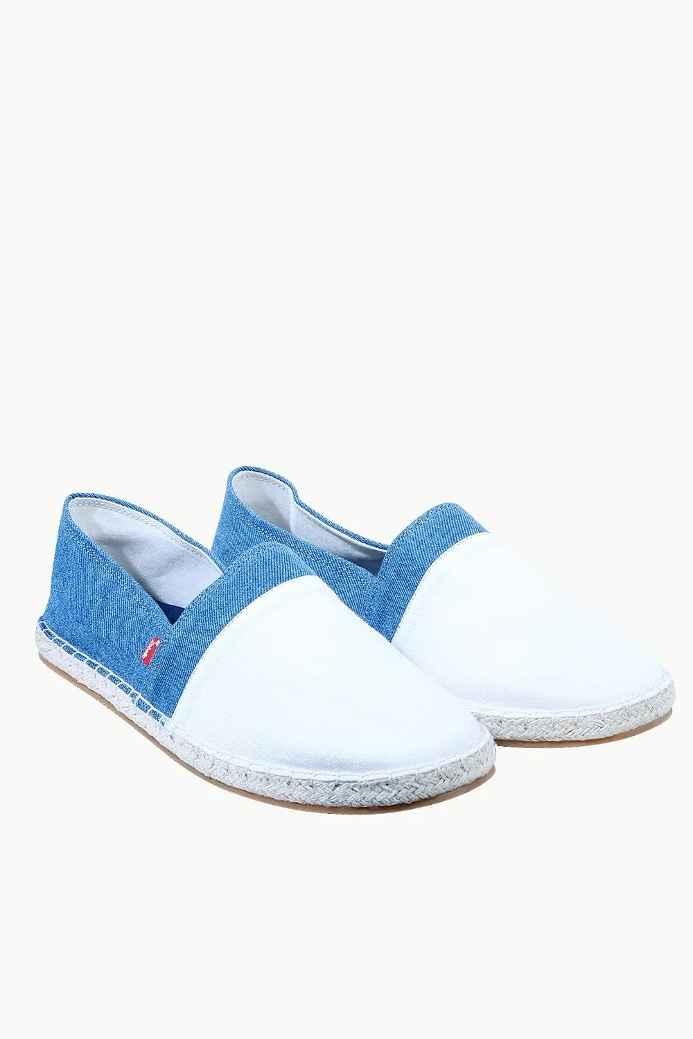 Mens Indigo Cut N Sew Denim Espadrilles