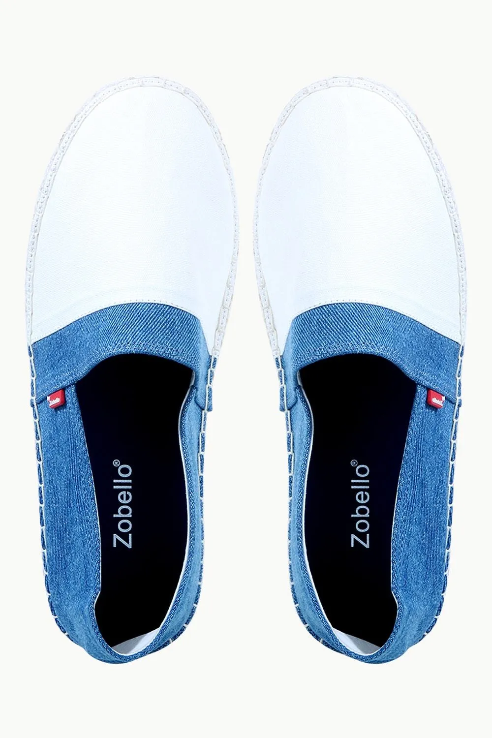 Mens Indigo Cut N Sew Denim Espadrilles