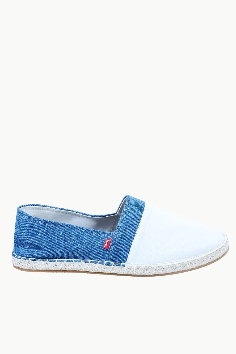 Mens Indigo Cut N Sew Denim Espadrilles