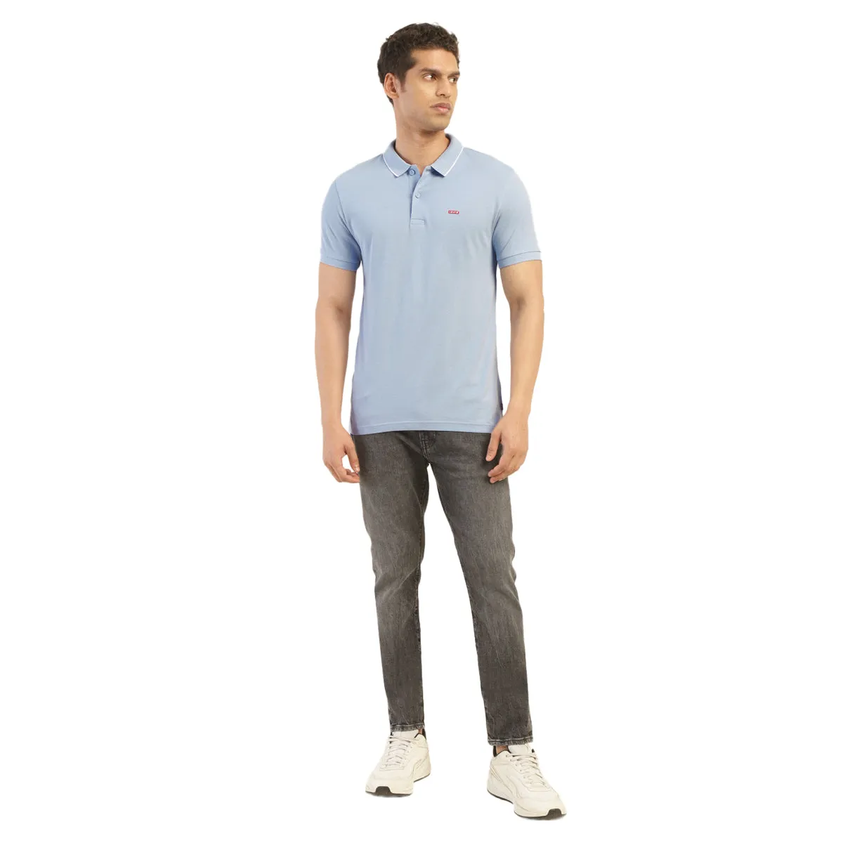 Men's Solid Polo T-shirt