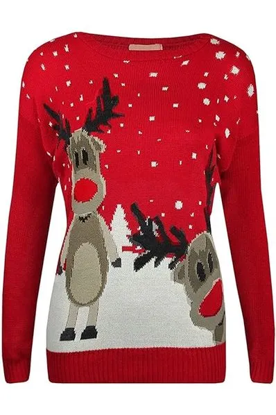 Merry Christmas Snowflake Jumper