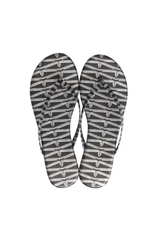 Metallic Monogram Flip flops