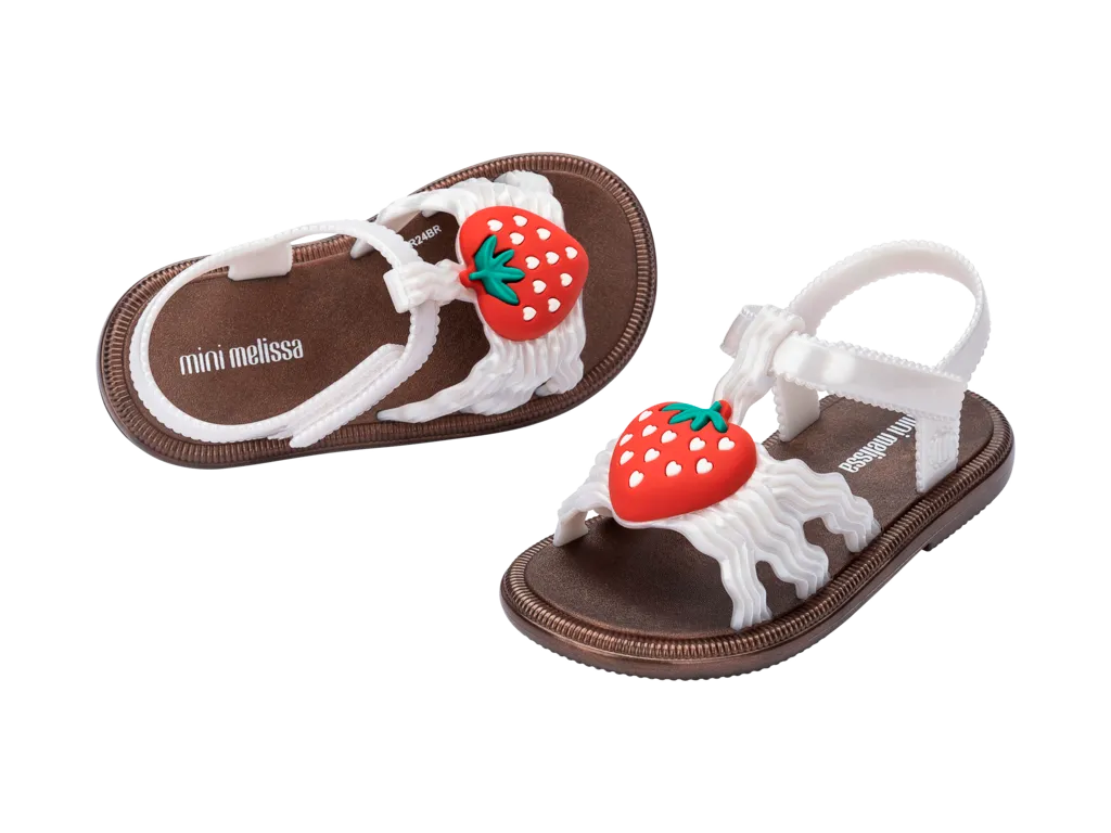 Mini Melissa Hip Sandal - Strawberry