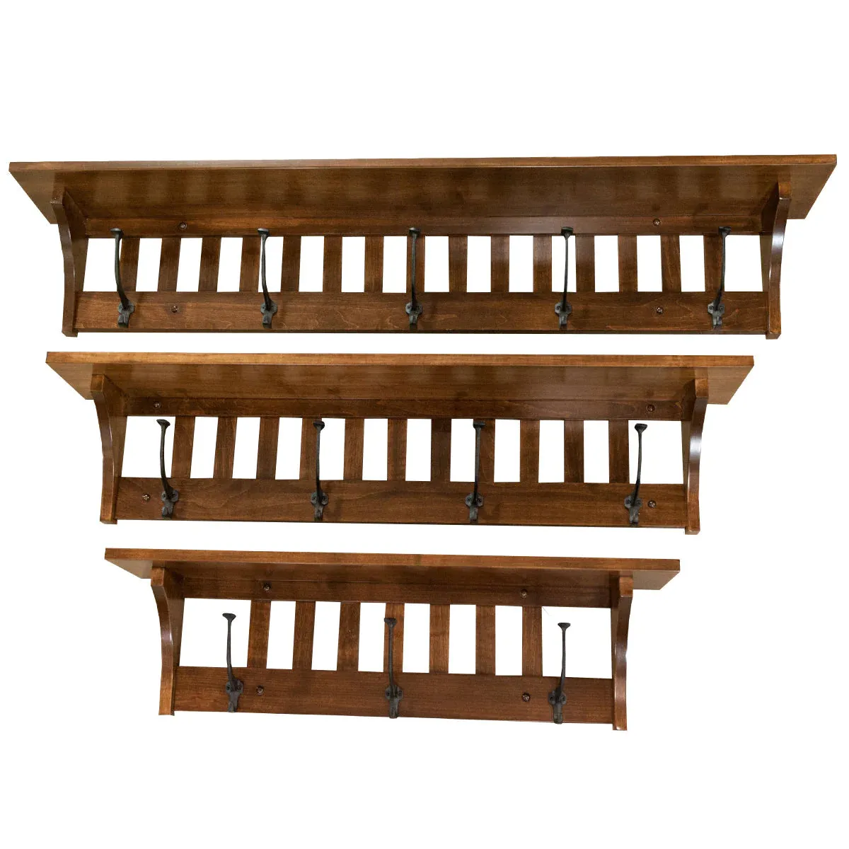 Mission Coat Rack with Shelf