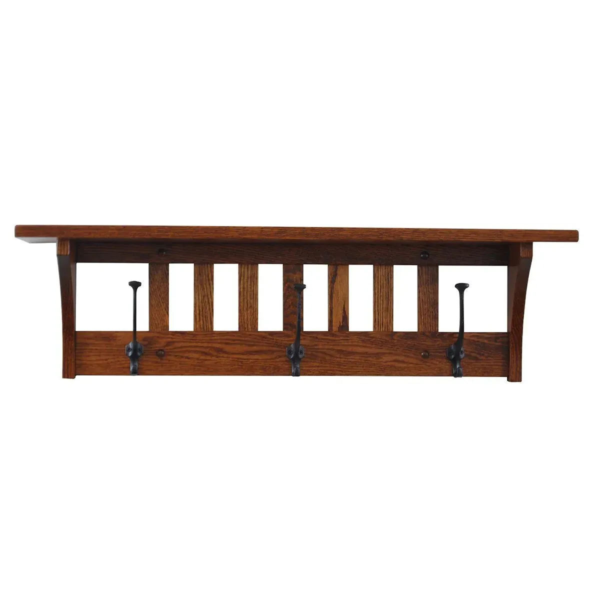 Mission Coat Rack with Shelf