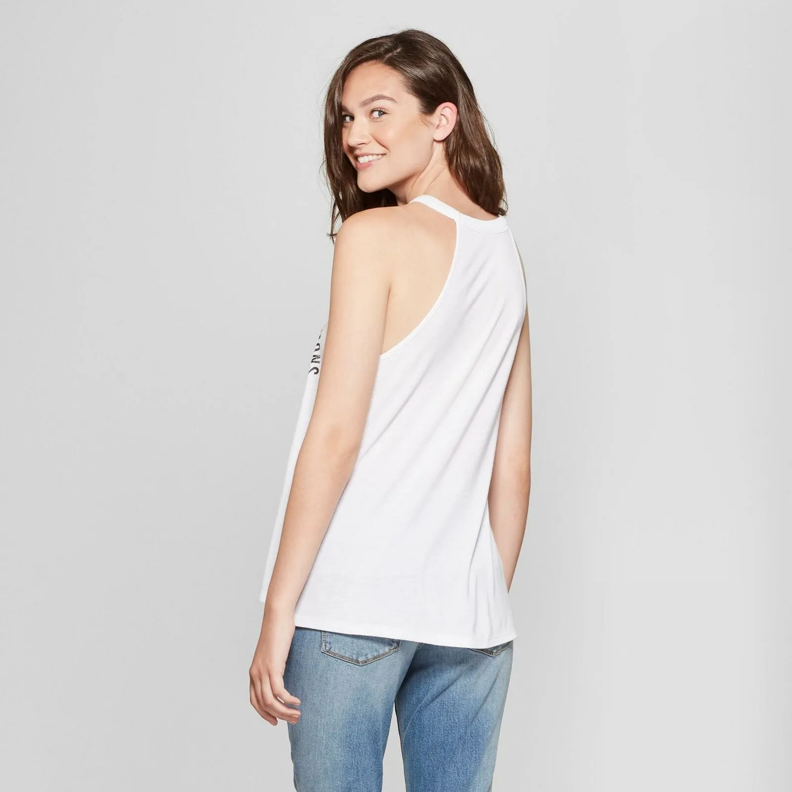 Modern Lux Women's When Life Gives You Lemons High Neck Graphic Tank Top