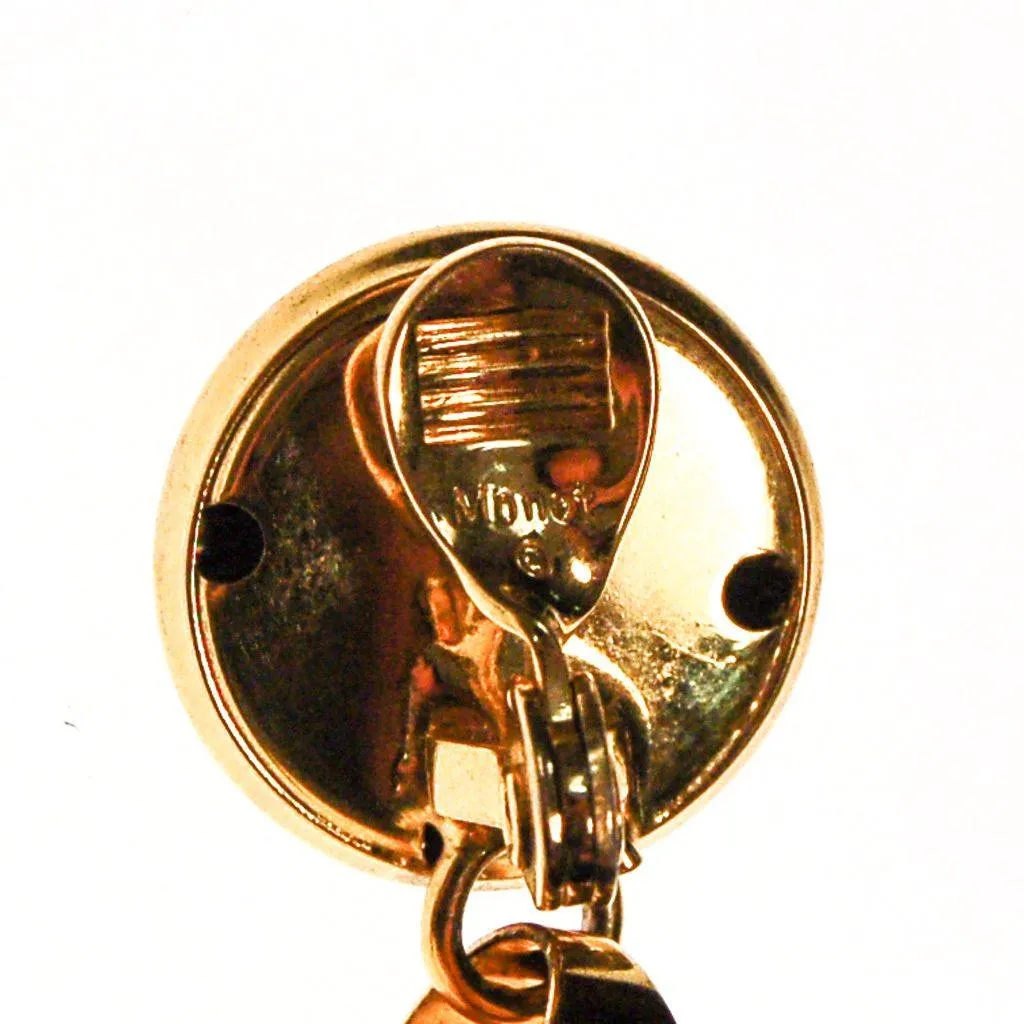 Monet Gold Tone Door Knocker Earrings