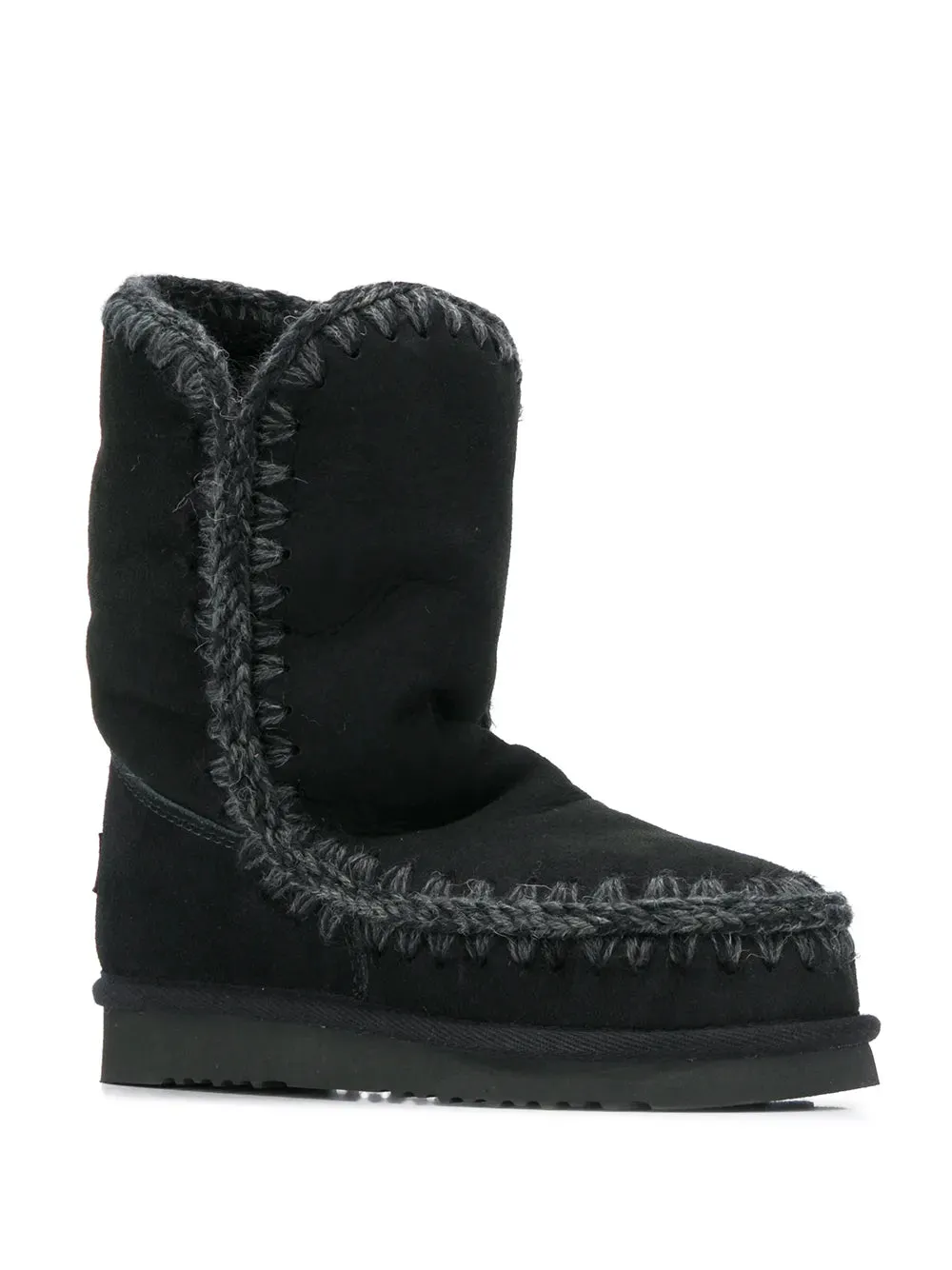 Mou woven detail boots