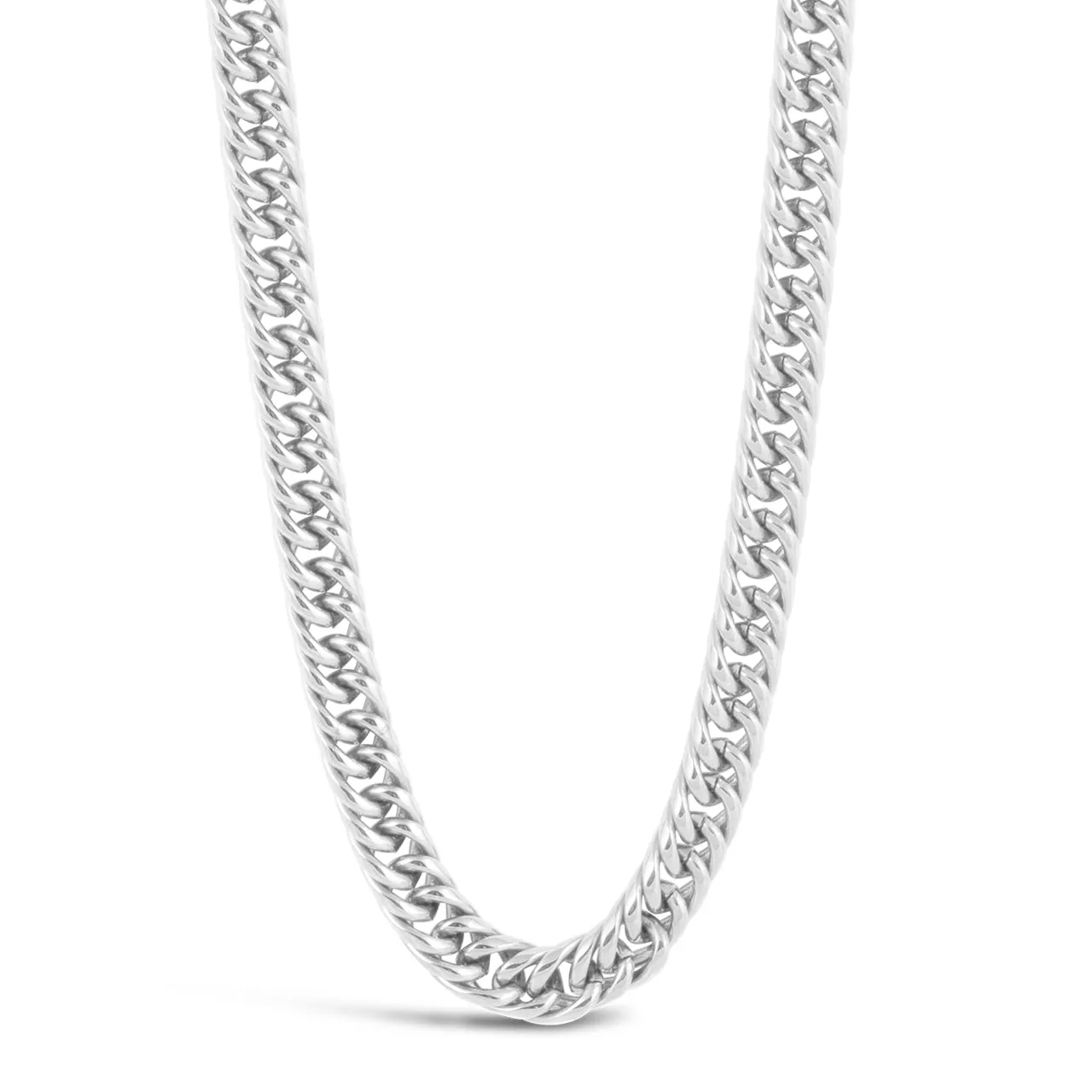 MT - Flat Curb Chain Platinum