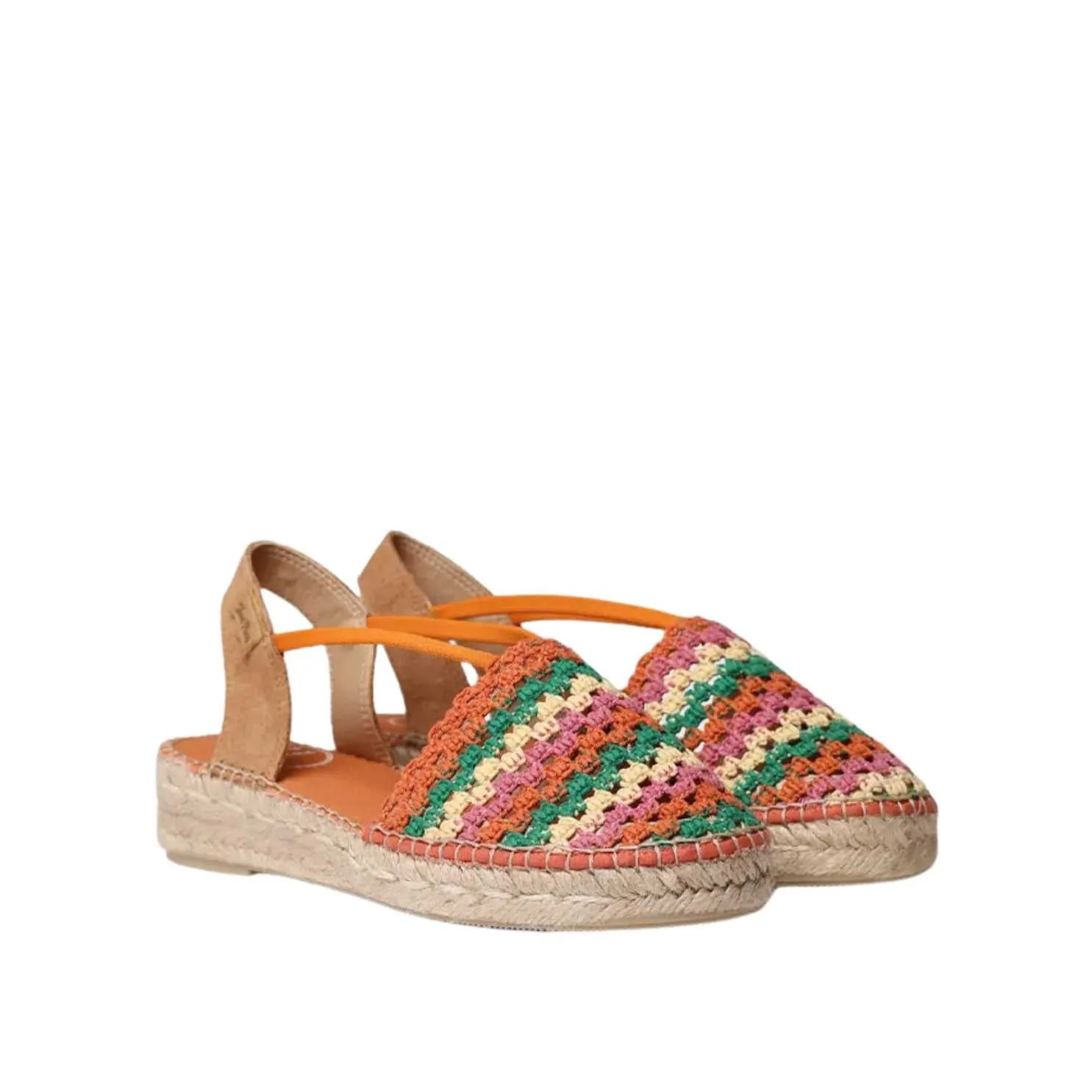 Multicolored Cotton Blend Espadrilles For Women - Emilia