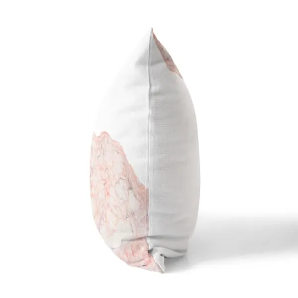 Nantucket Collection | Pink Marble throw pillow