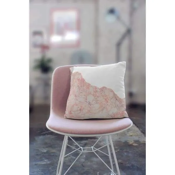 Nantucket Collection | Pink Marble throw pillow