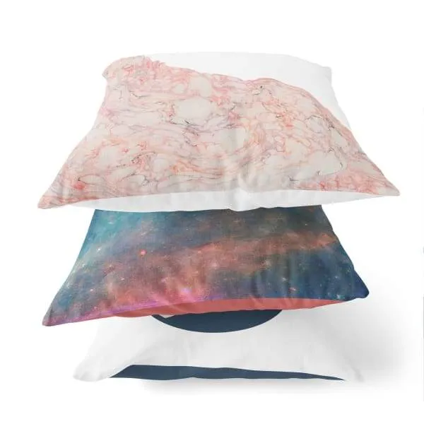 Nantucket Collection | Pink Marble throw pillow