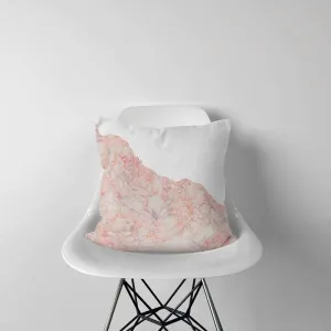 Nantucket Collection | Pink Marble throw pillow