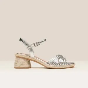 NARCISA Silver espadrilles