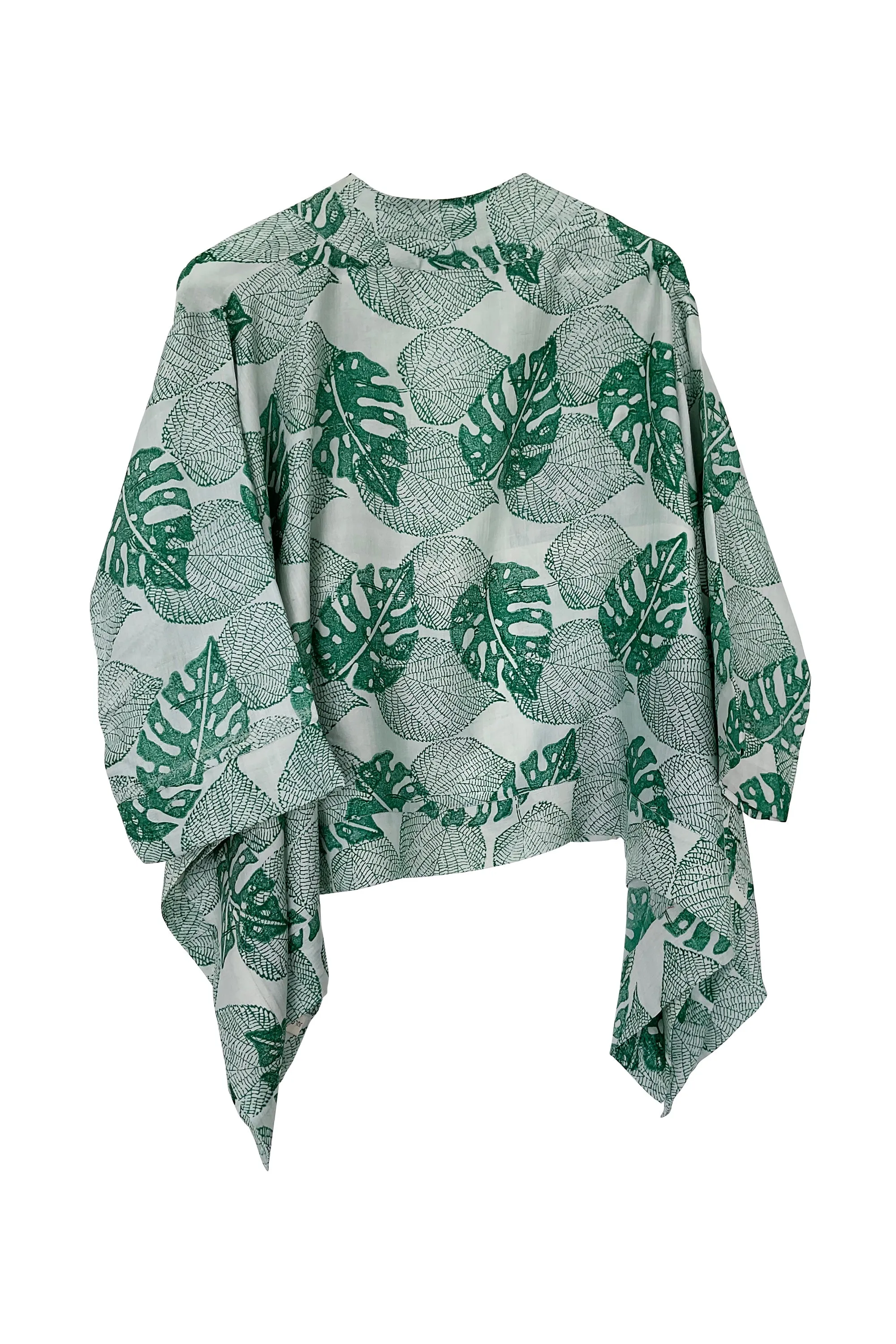 NEW! Peace Silk Jacket Monstera