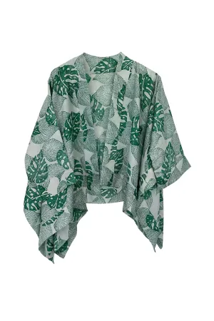 NEW! Peace Silk Jacket Monstera