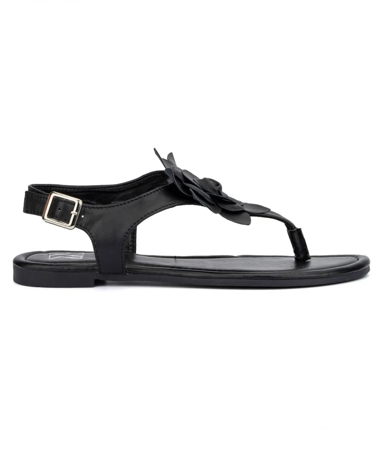 New York And Company Women's Aurelia Floral Sandals 936-4229 Black 6.5M