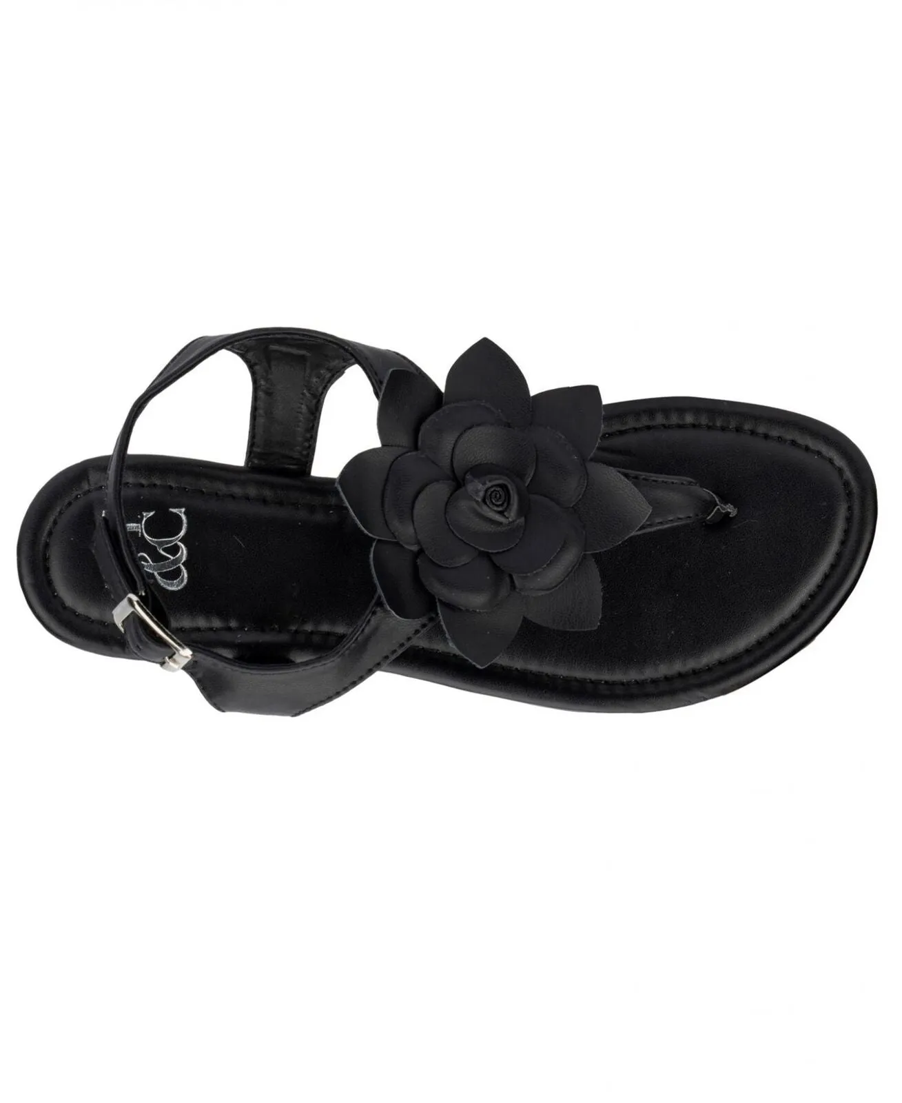 New York And Company Women's Aurelia Floral Sandals 936-4229 Black 6.5M